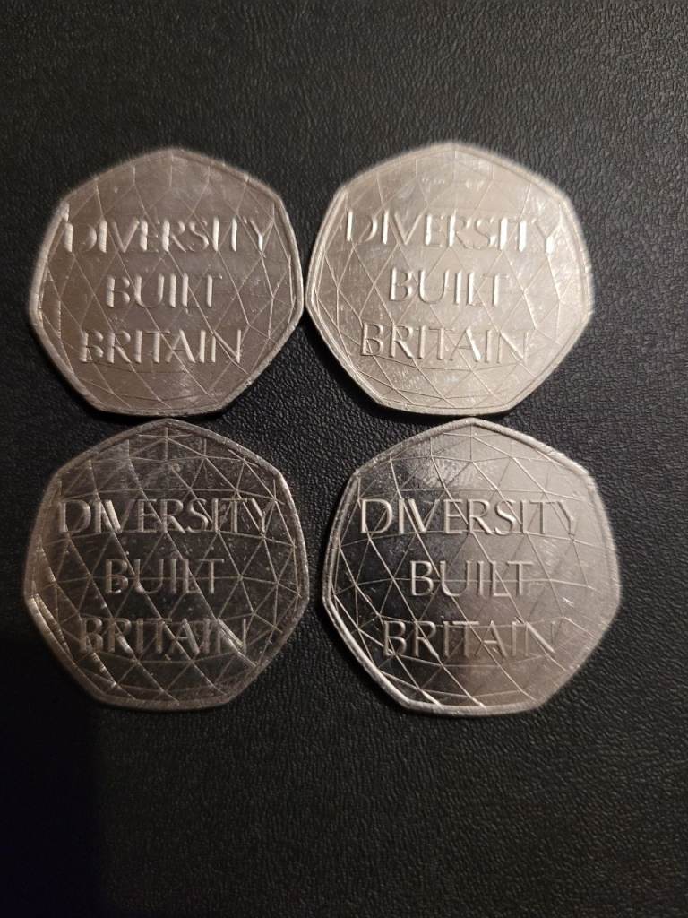 Diversity built Britain 50p coins