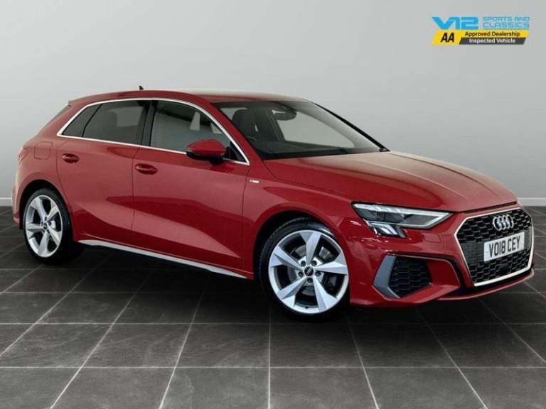 image for 2020 Audi A3 1.0 TFSI 30 S line Sportback Euro 6 (s/s) 5dr Manual Hatchback Petrol Manual