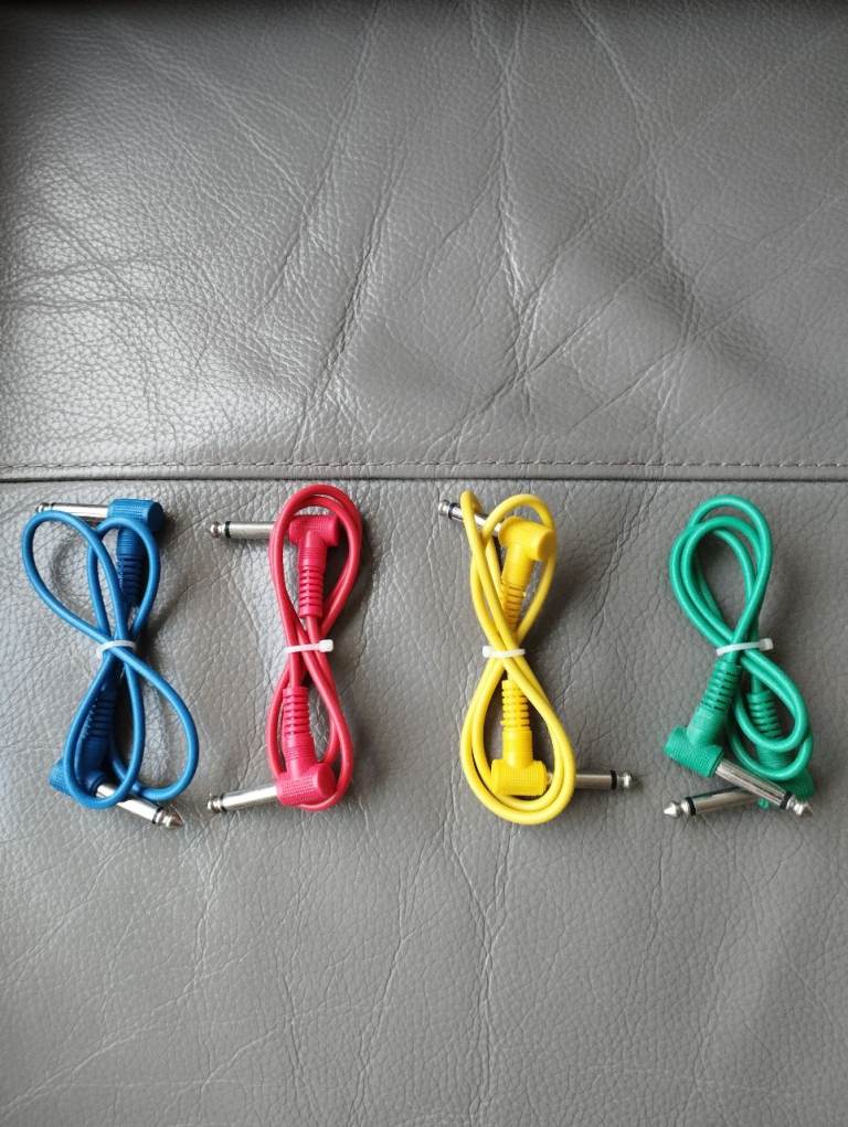 4 Jack Patch Leads  NEW
