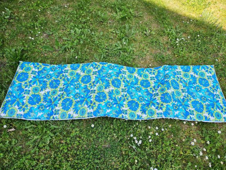 Vintage Authentic 1970s Plastic Mat, Lounger, Seating, Campervans or Home Decor
