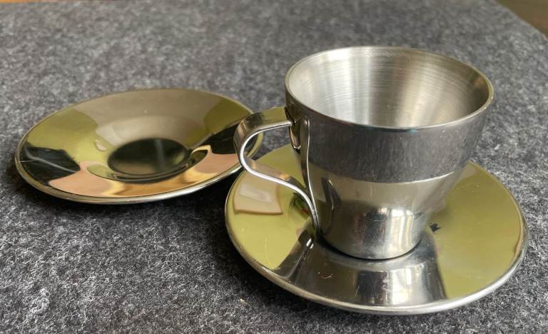 Ikea Kalaset Espresso Cup (1x) and Saucer (2x)