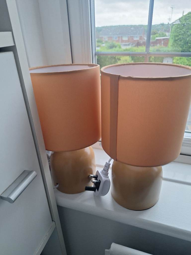 Dunelm Hera Ceramic Table Lamps ×2