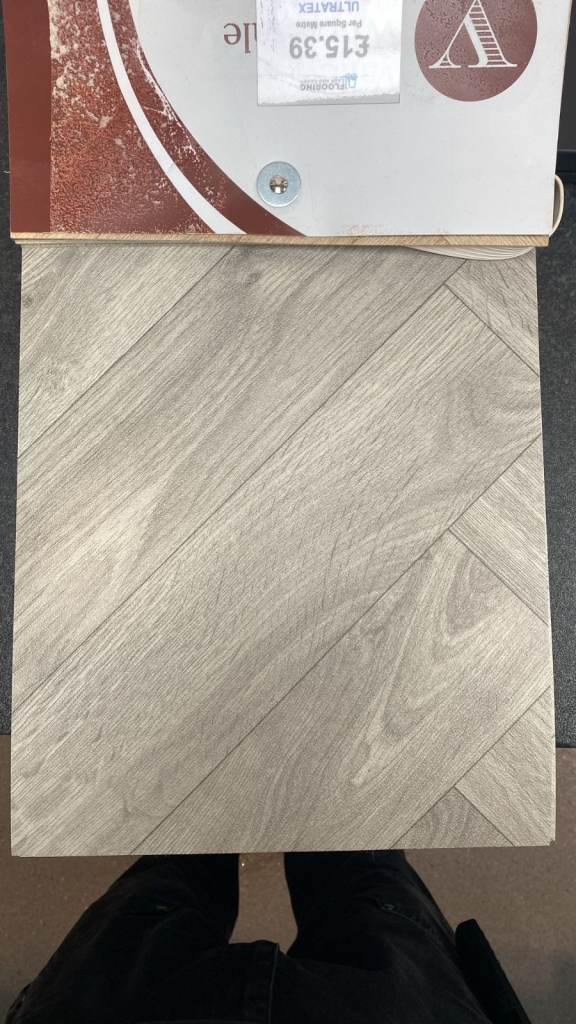 UltraTex 2024 L199M Herringbone Vinyl Flooring 