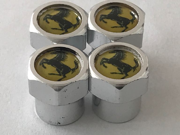 Ferrari logo dust caps