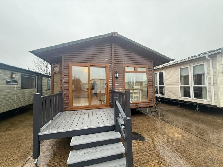 2 Bed Twin Lodge - DG, CH, Patio Doors, New Carpet, Bath - Offsite for Own Land