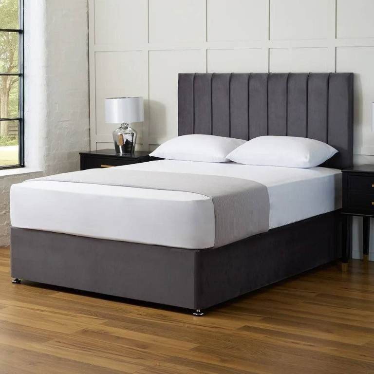 4ft6 Double DIVAN Bed Base With Mattress Brand New TODAY DELIVERY Order Now Cash On Delivery 🚚📩