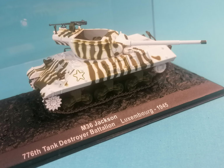 Vintage. M36 Jackson, 776th Destroyer Battalion, Luxembourg, 1945, 1:72. Collectible brand new