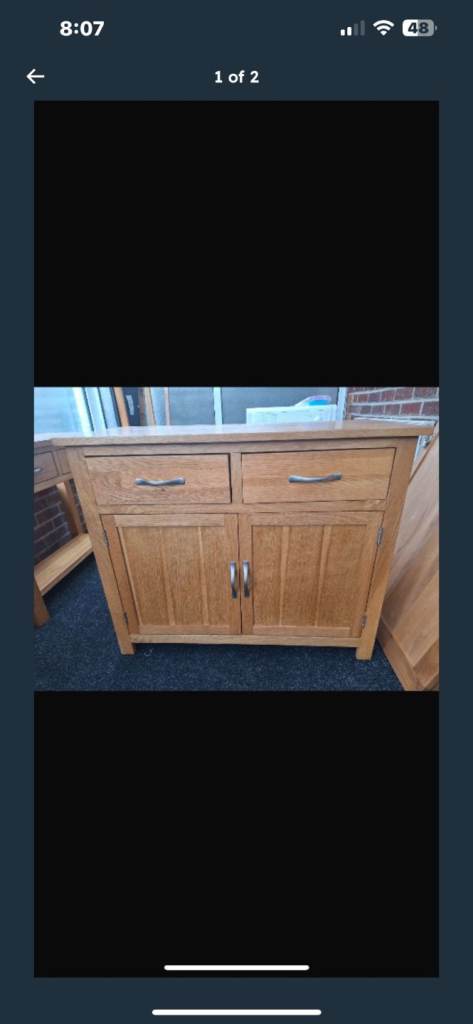image for Oak unit with 2 drawers and shelf excellent condition 
