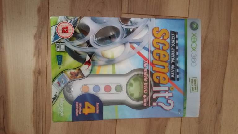 Scene It - Xbox 360 Game with controllers