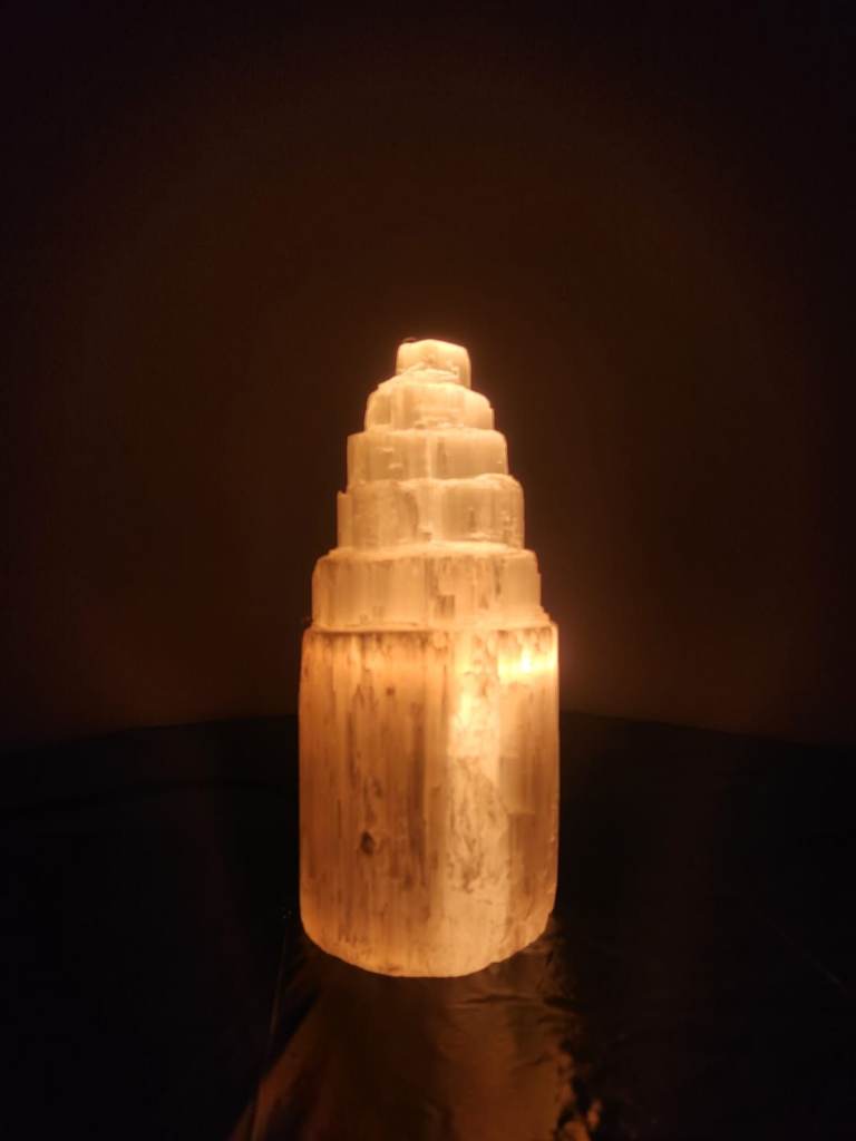 Himalayan Glow 100% Natural Selenite Lamp