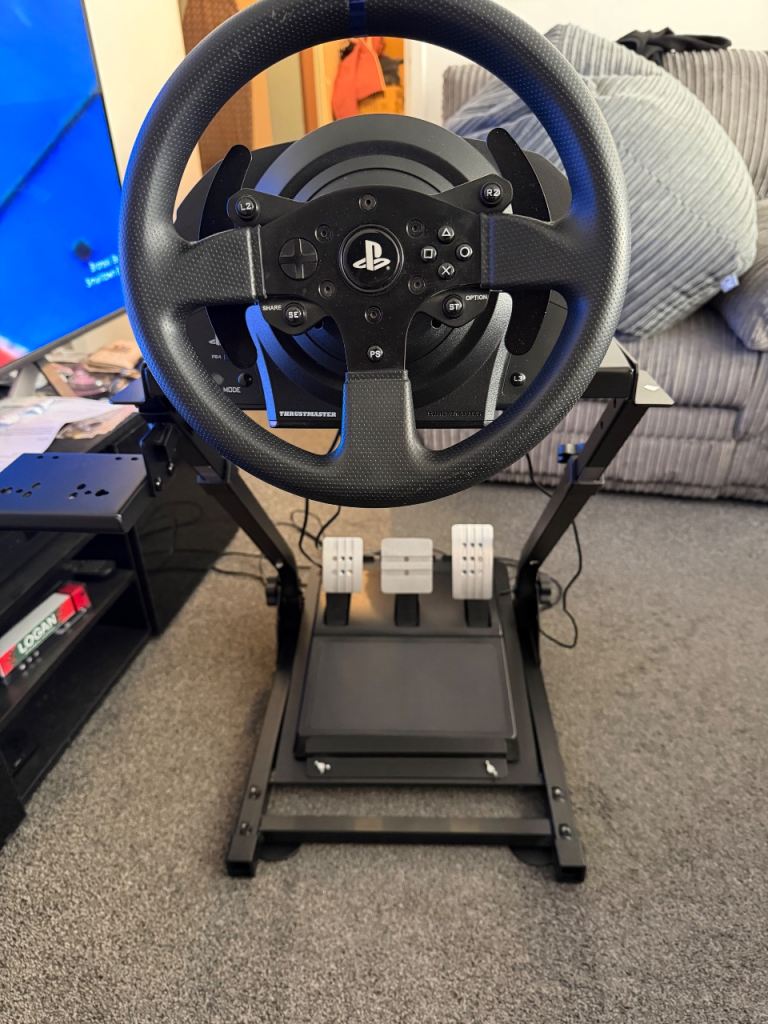 Thrustmaster T300 Steering Wheel and Pedals on Stand 