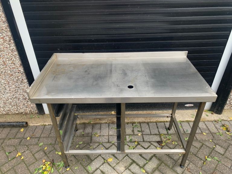 Stainless steel catering table 