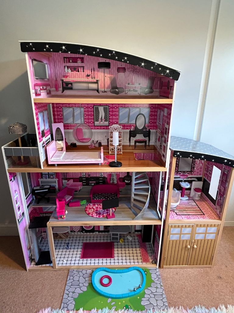 Wooden Barbie Dolls house
