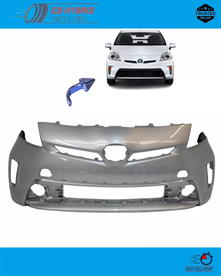 New Toyota Prius 2012-2015 Front Bumper Silver (Paint 1F7)