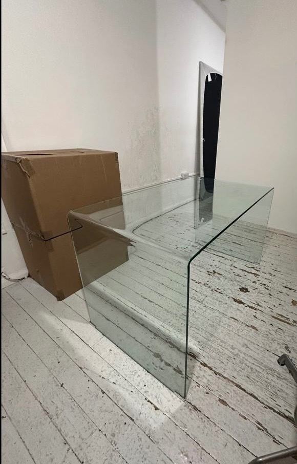 STUNNING Geo Glass Large Desk - 12mm Toughened Glass - RRP £330