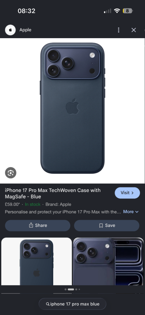 Brand new iPhone 17 pro max 256 blue sealed box 
