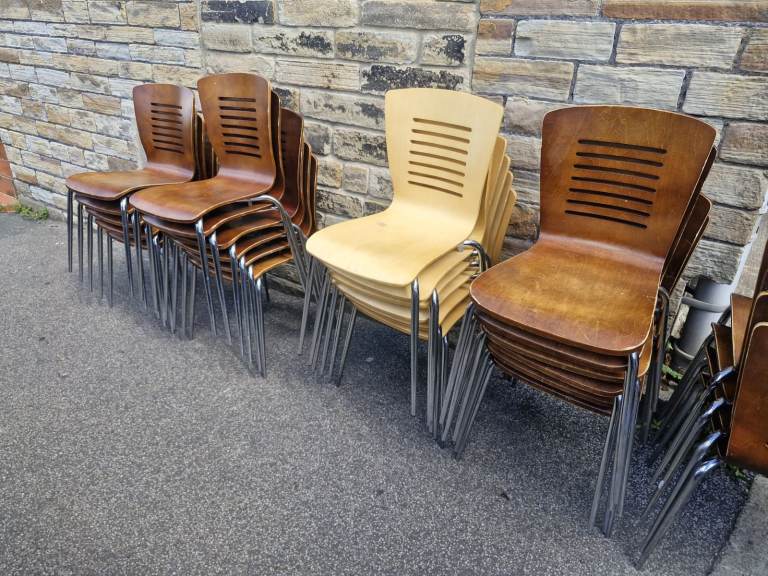 Stackable dining chairs for cafes and restaurant ..
