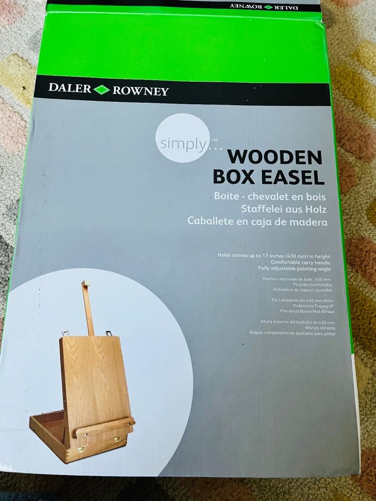 New wooden box easel 
