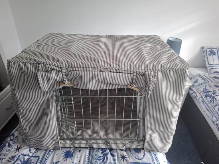 Lords & Labradors dog silver crate size - medium classic 
