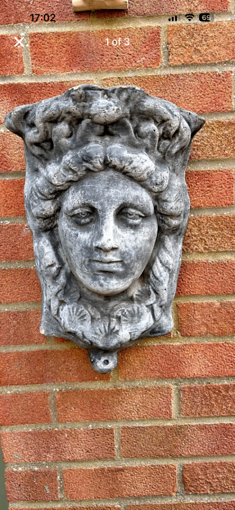 Ornamental Concrete Face Wall Planter