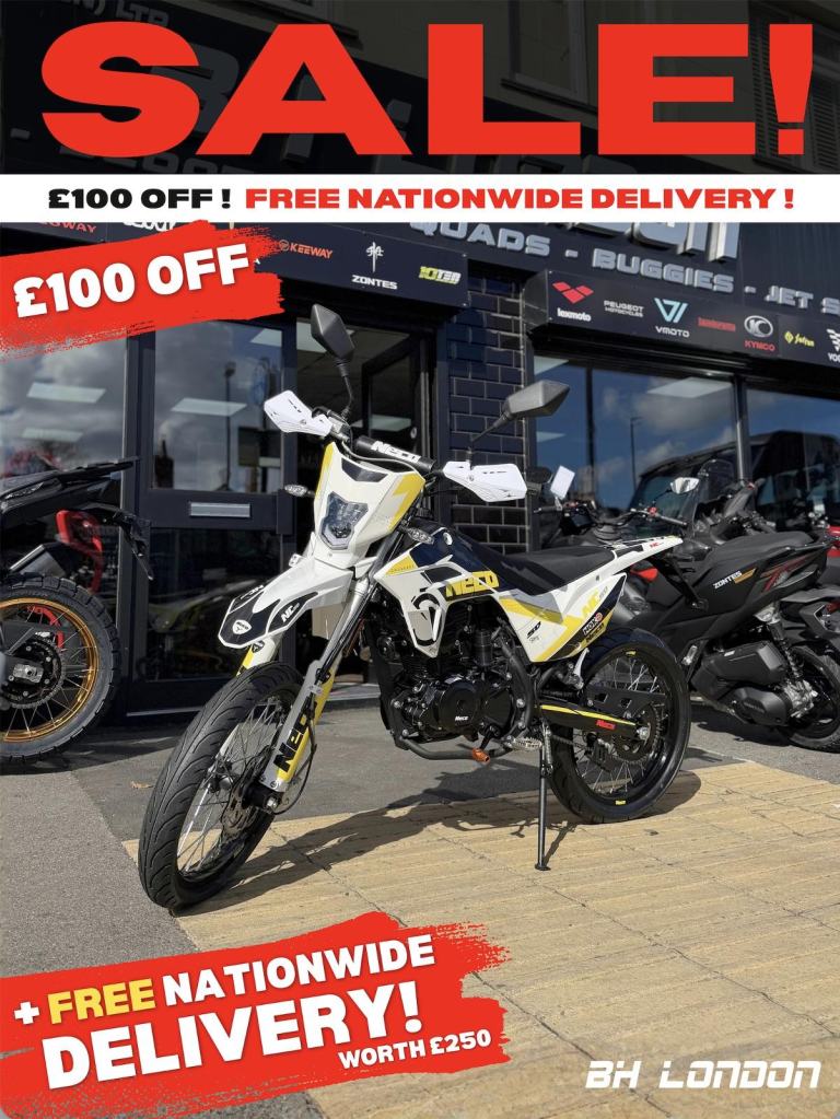 Neco NC50 - 2 Year Warranty - 50cc learner legal road legal supermoto bike