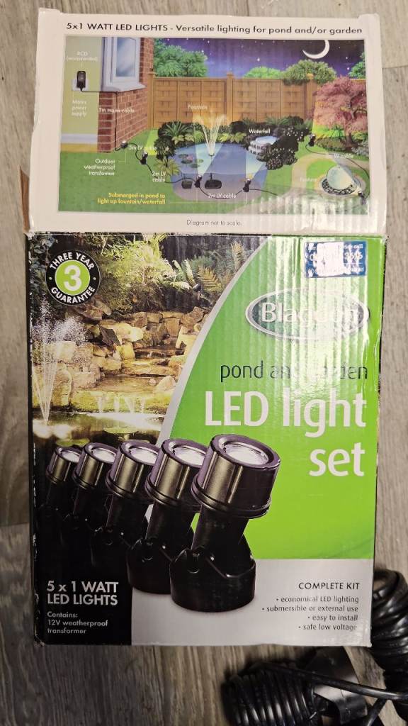 Pond & Garden LED Light set 5 x 1w