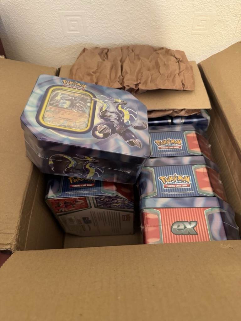 image for Pokemon TCG Paldea Legends Tin New Sealed Miraidon Ex Promo 5 booster pack