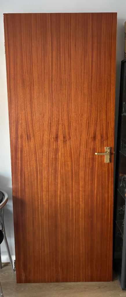 3 x Sapele hardwood internal doors