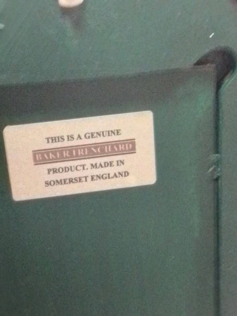 Baker trenchard wooden arch mirror candle holder 