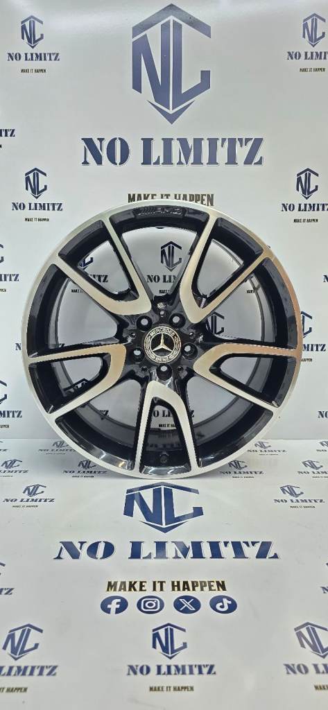 GENUINE MERCEDES 20" 9J AMG E43 E53 REAR SINGLE ALLOY WHEEL 5x112 DIAMOND CUT A2134012500