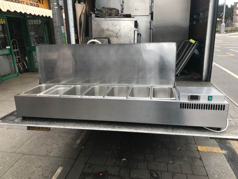 CATERING COMMERCIAL SALAD PIZZA TOPPING  FRIDGE CAFE KEBAB CHICKEN RESTAURANT SHOP KITCHEN