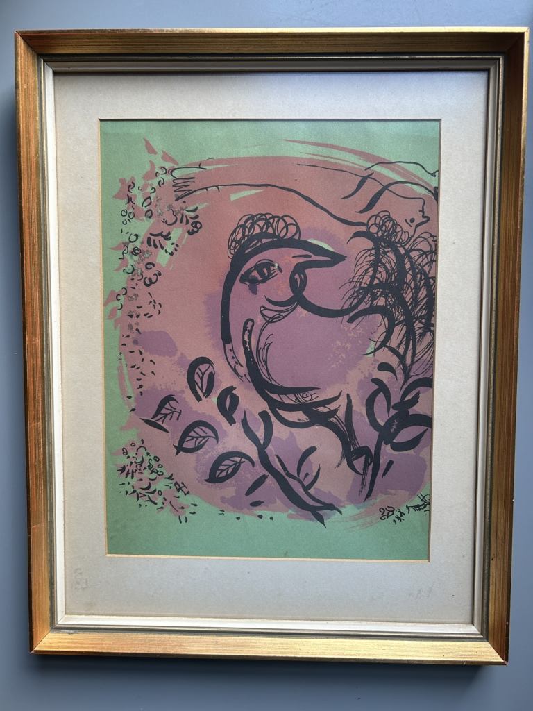 Marc Chagall Signed Lithograph Cover b–vol 1 aka ‘Le Coq’