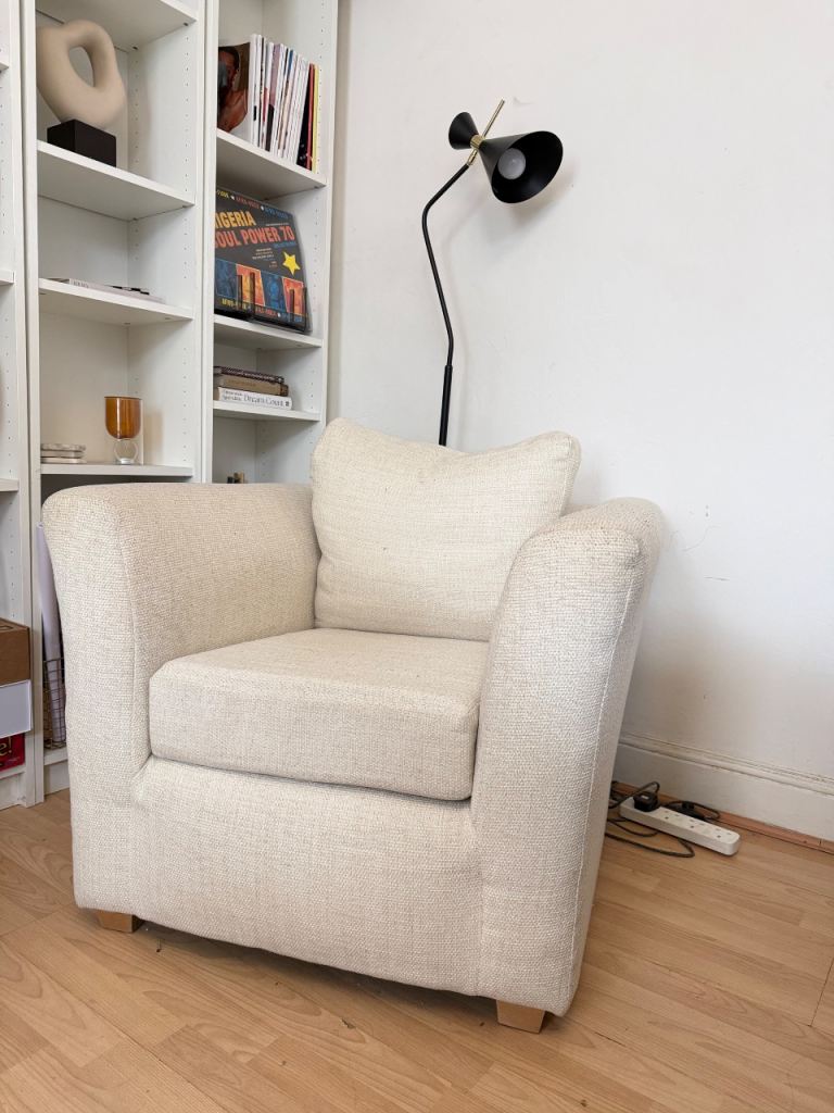 Cream armchair 