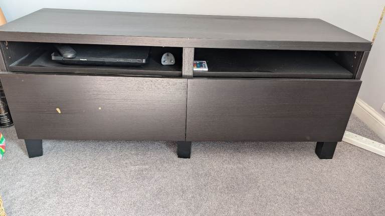Ikea black/brown TV unit