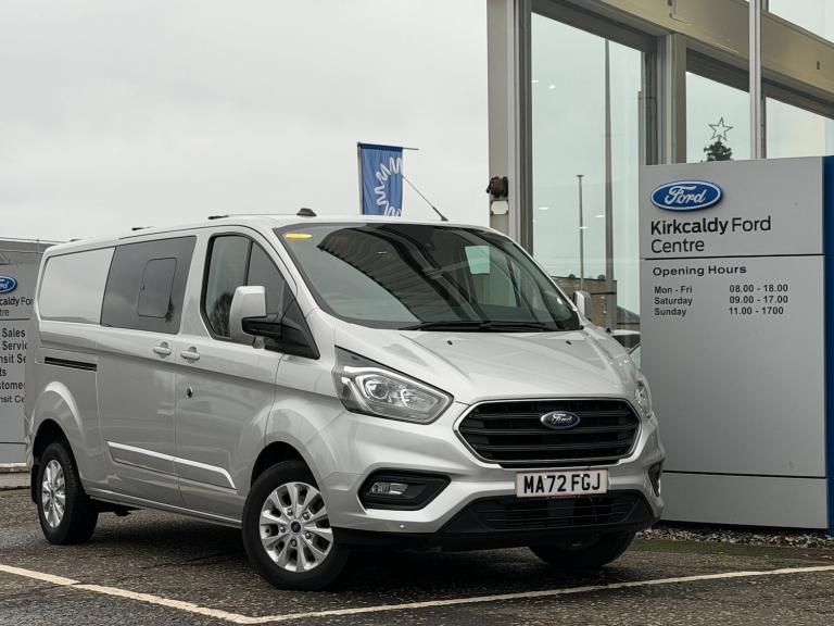 2022 Ford Transit Custom 2.0 EcoBlue 170ps Low Roof D/Cab Limited Van Auto PANEL VAN DIESEL Autom...
