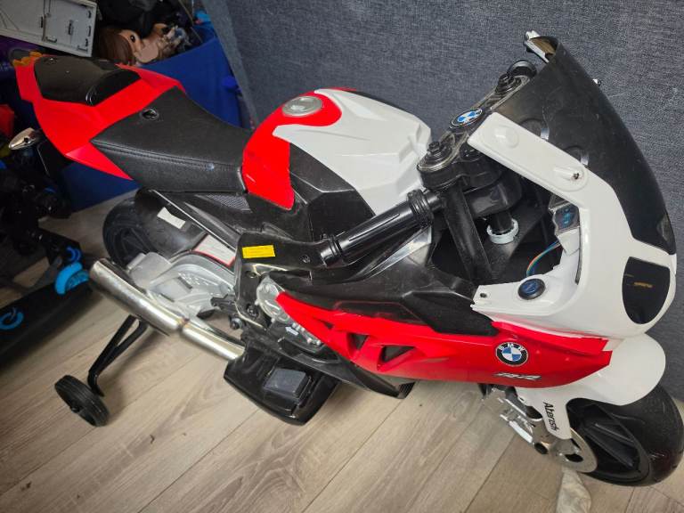 Kids Electric Ride-On Motorbike with Stabilisers