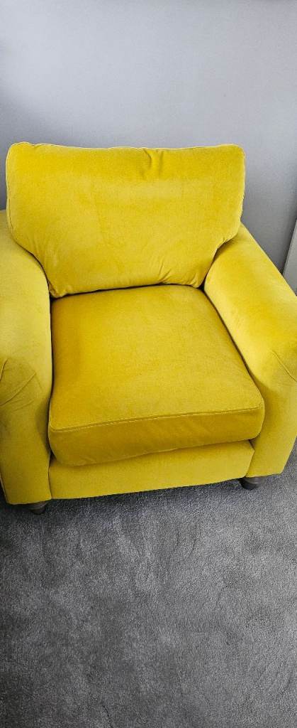 Joules luxury velvet armchair 