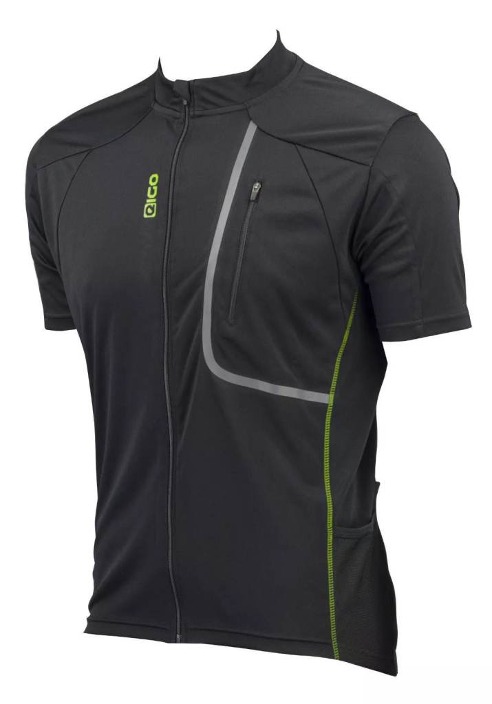 Cycling Shirt Men JERSEY Black Comfort Fit Eigo Trek Short Sleeve