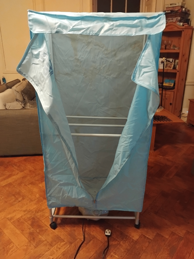 Portable Electric enclosed clothes drying rack