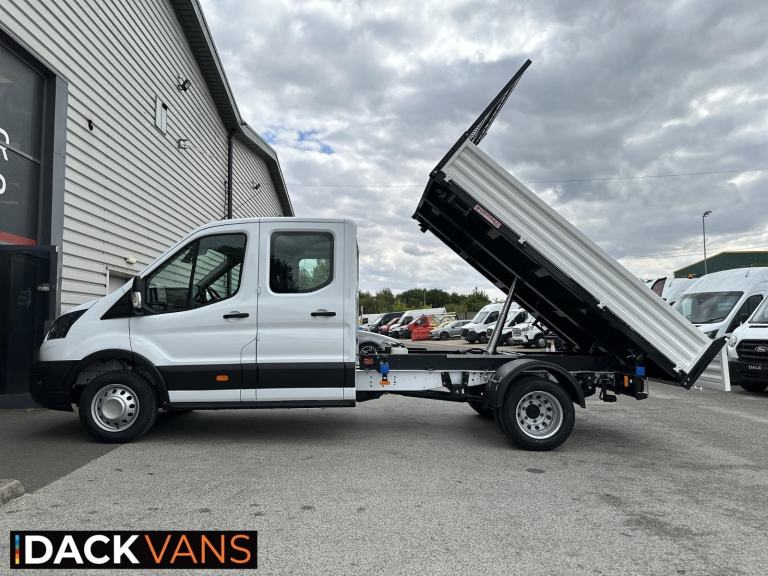 26 Reg, Ford Transit L3 Double Cab One Way Alloy Tipper