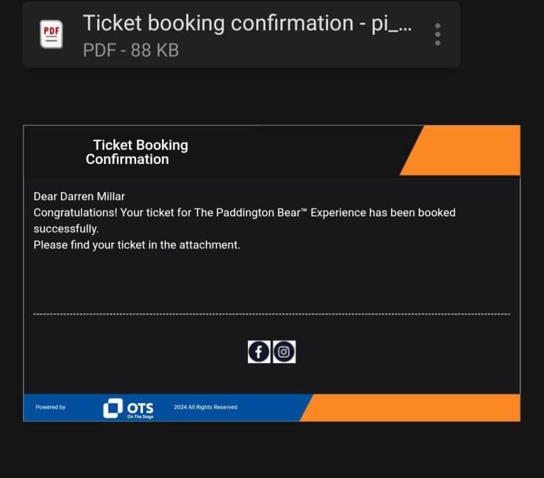 image for Paddington the Experience tickets x2