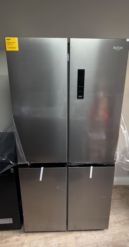 Bush 474L 4-Door Fridge Freezer – Silver – Like New