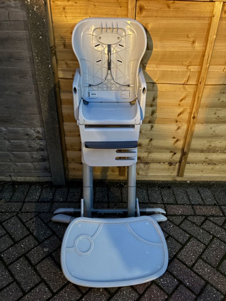 Grey Plastic High Chair – Mimzy spin 3in1