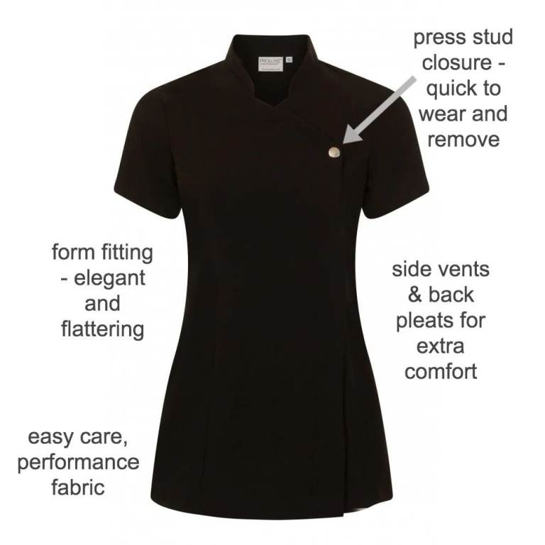 Luxury Salon Wear Tunic Black Size 10