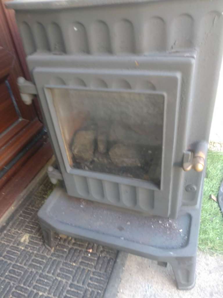 Coalbrookdale cast iron gas fire