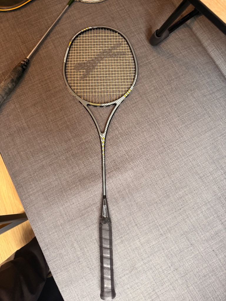 Squash (badminton?) racket graphite boron