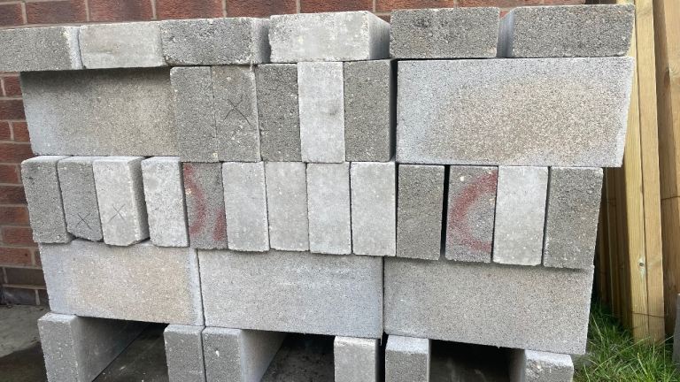 NEW SOLID DENSE CONCRETE BLOCKS