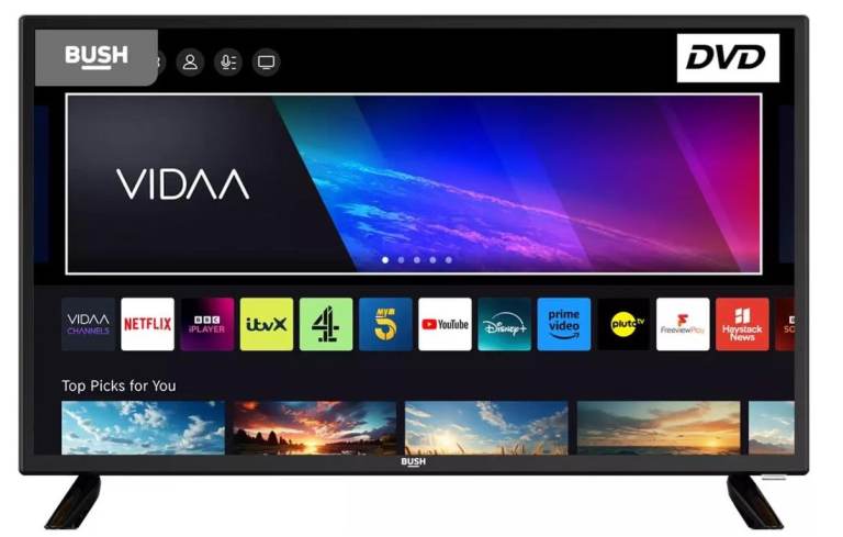 Bush Smart TV with Built-in DVD Player – As Good As New