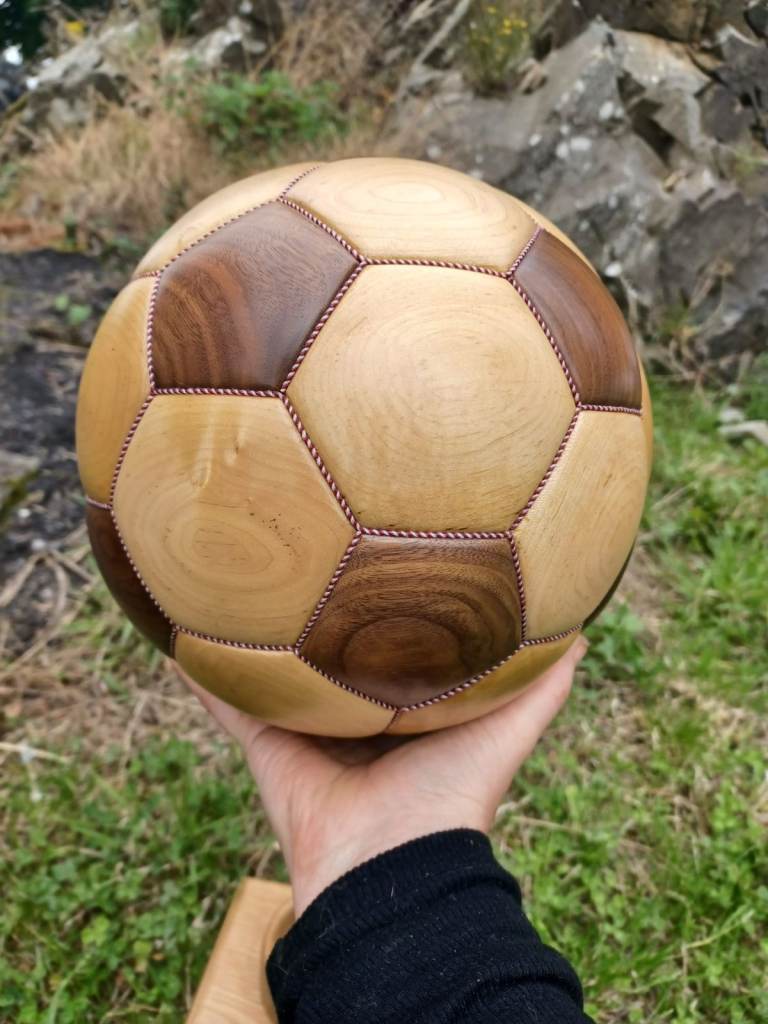 Wooden Ornamental Footballs