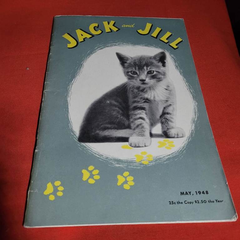 Jack & Jill Magazine May 1948 Kitten Beowulf Riddles Drawing Lessons Excellent Condition a9